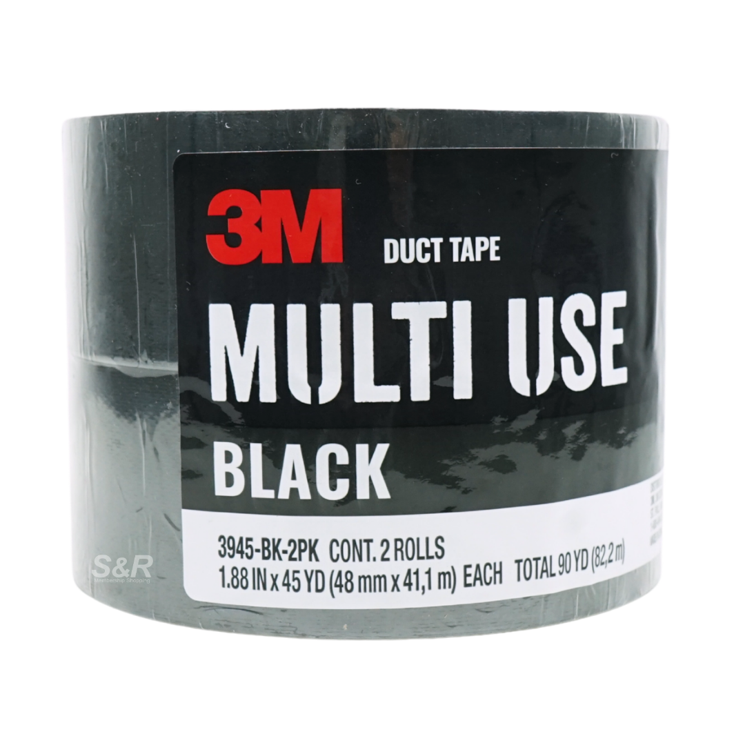 3M 2-pack Multi-Use Black Duct Tape